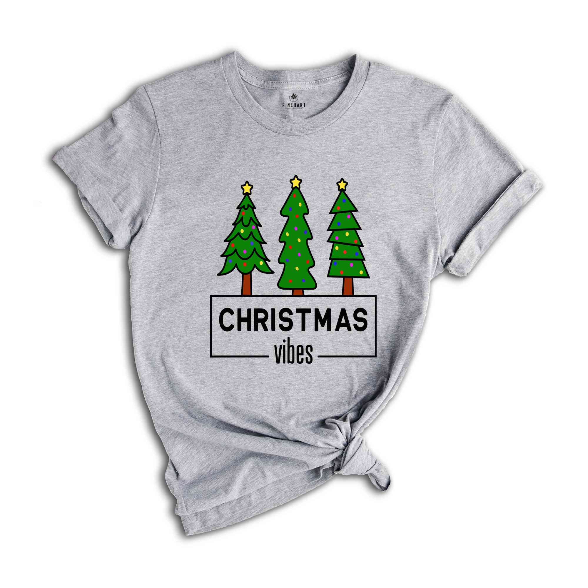 Christmas Vibes Shirt, Christmas Pine Tree Shirt, Christmas Costume, Xmas Gift, Holiday Shirt, New Year Tee, Christmas Top