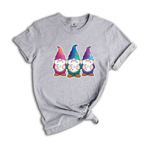 Three Cute Gnomes Shirt, Gnome Shirt, Astrology Gnomes Shirt, Crystals Shirt, Celestial Gnomes Shirt, Galaxy Gnomes Shirt