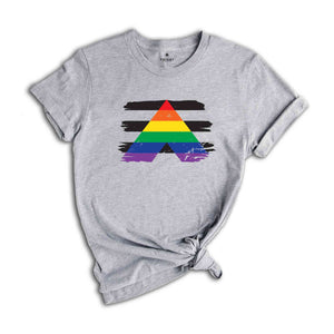 Straight Ally Flag Shirt, Ally Shirt, LGBTQ Ally Shirt, Rainbow Tee, Rainbow Lgbt Shirt, Gay Pride Shirt, LGBTQ Shirt, Rainbow Pride Shirt