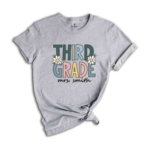 Third Grade Shirt, Teacher Shirt, Custom 3rd Grade Teacher Team Shirt, 3rd Grade Teacher Shirt, 3rd Grade Shirt, Third Grade Dream Team