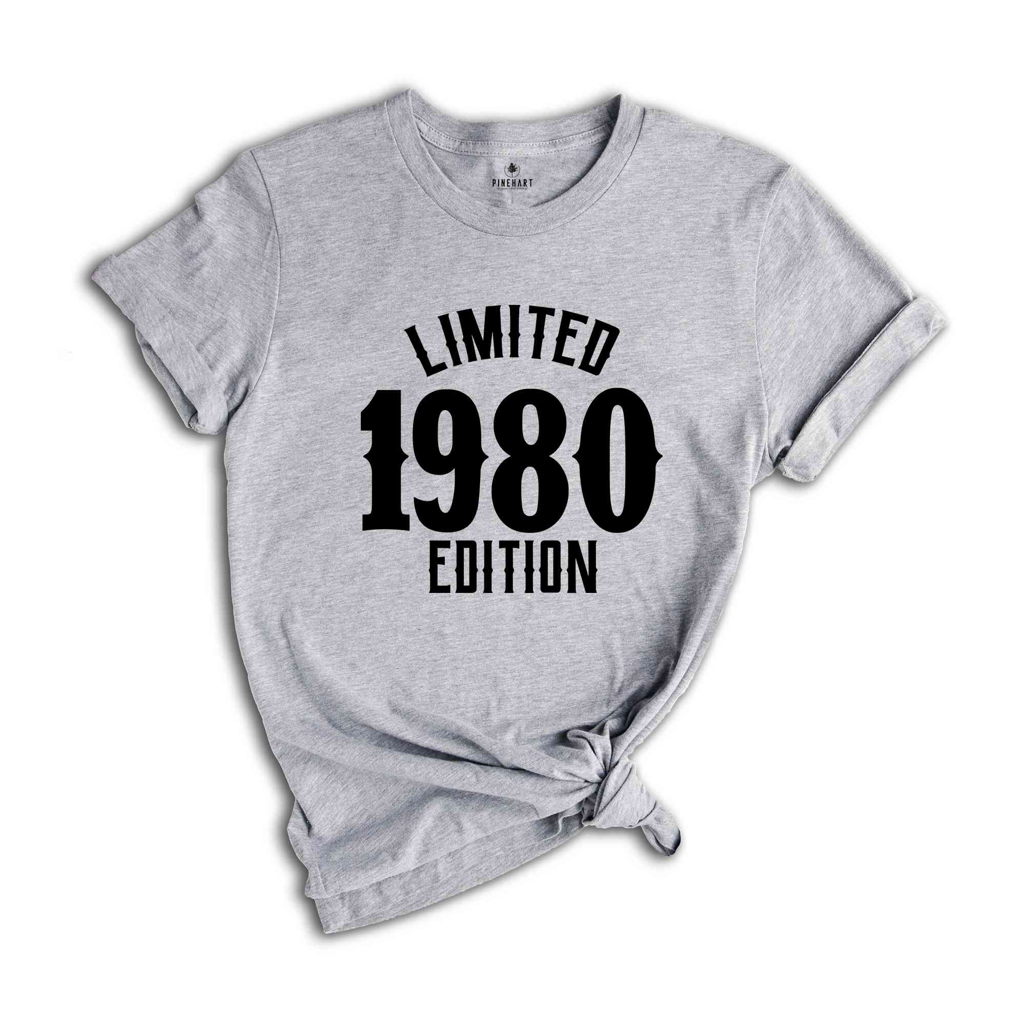 44th Birthday Shirt, Limited 1980 Edition Shirt, 44 Years Old Shirt, 44 Years Old Birthday Gift, 1980 Birthday Gift, 44th Birthday Party