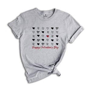 Happy Valentines Day Heart Shirt, Cute Heart Shirt, Valentines Day Shirt, Happy Valentines Day, Couple Shirt, Gift for Valentines