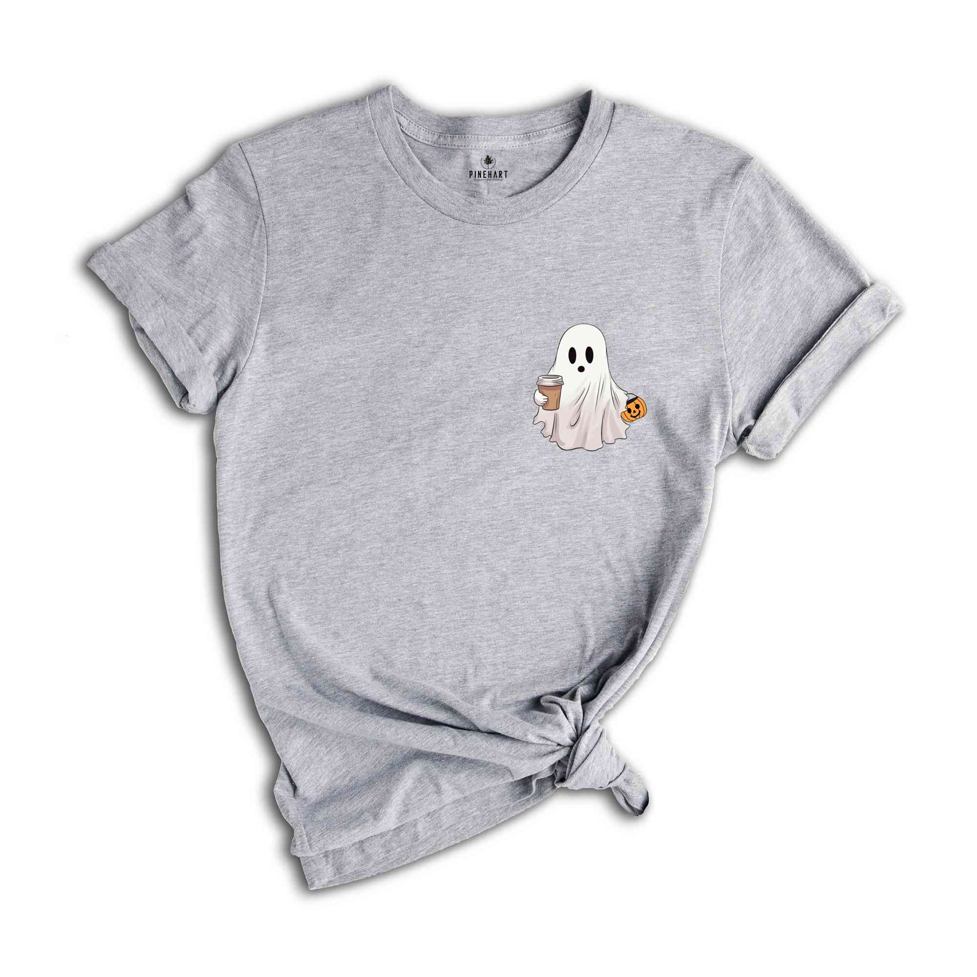 Cute Spooky Coffee Shirt, Womens Ghost Shirt, Spooky Season, Fall Coffee Lover Shirt, Halloween Party Shirt, Funny Ghost Shirts