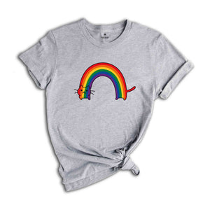 Rainbow Cat Shirt, Pride Shirt, Lgbtq Shirt, Cat Lovers Shirt, Cat Mama Shirt, Purride Cat Shirt, Gay Cat Shirt, Lgbt Flag Shirt