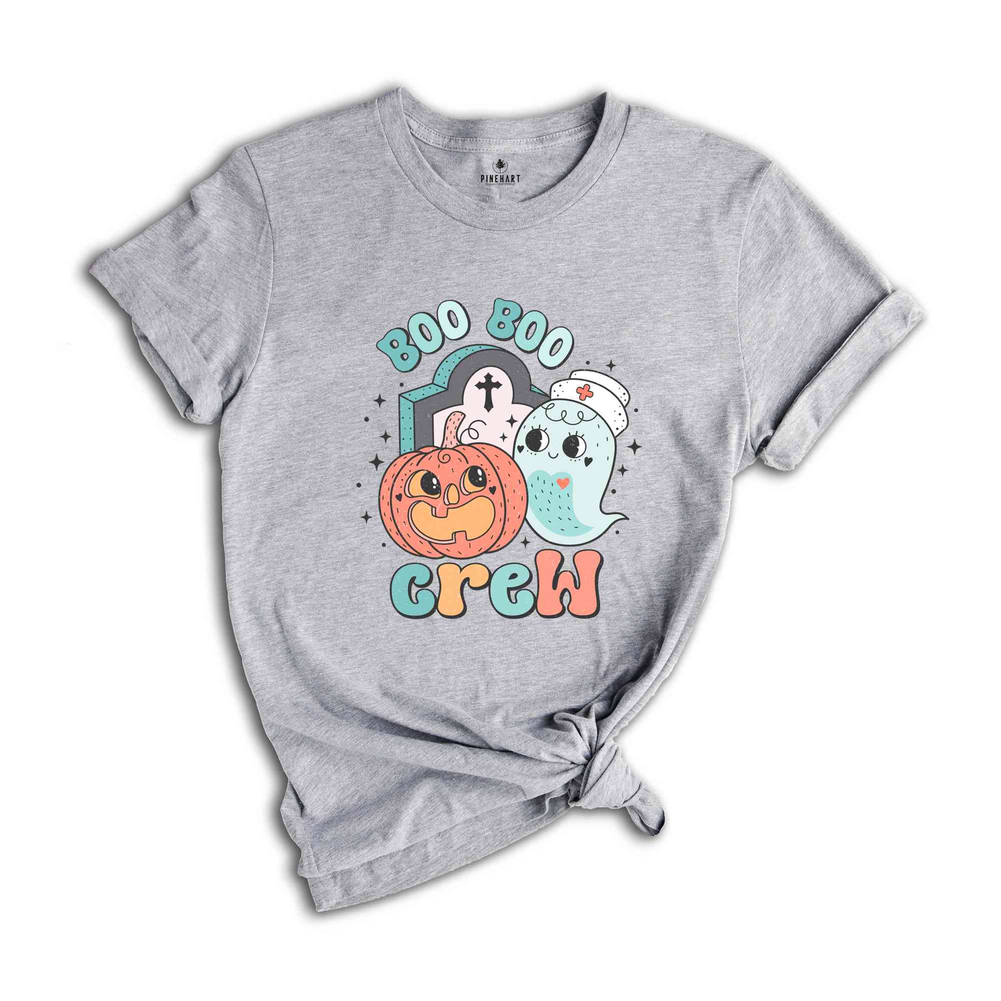 Boo Boo Crew Shirt, Halloween Shirt, Spooky Pumpkin Shirt, Halloween Party Shirt, Retro Halloween Shirt