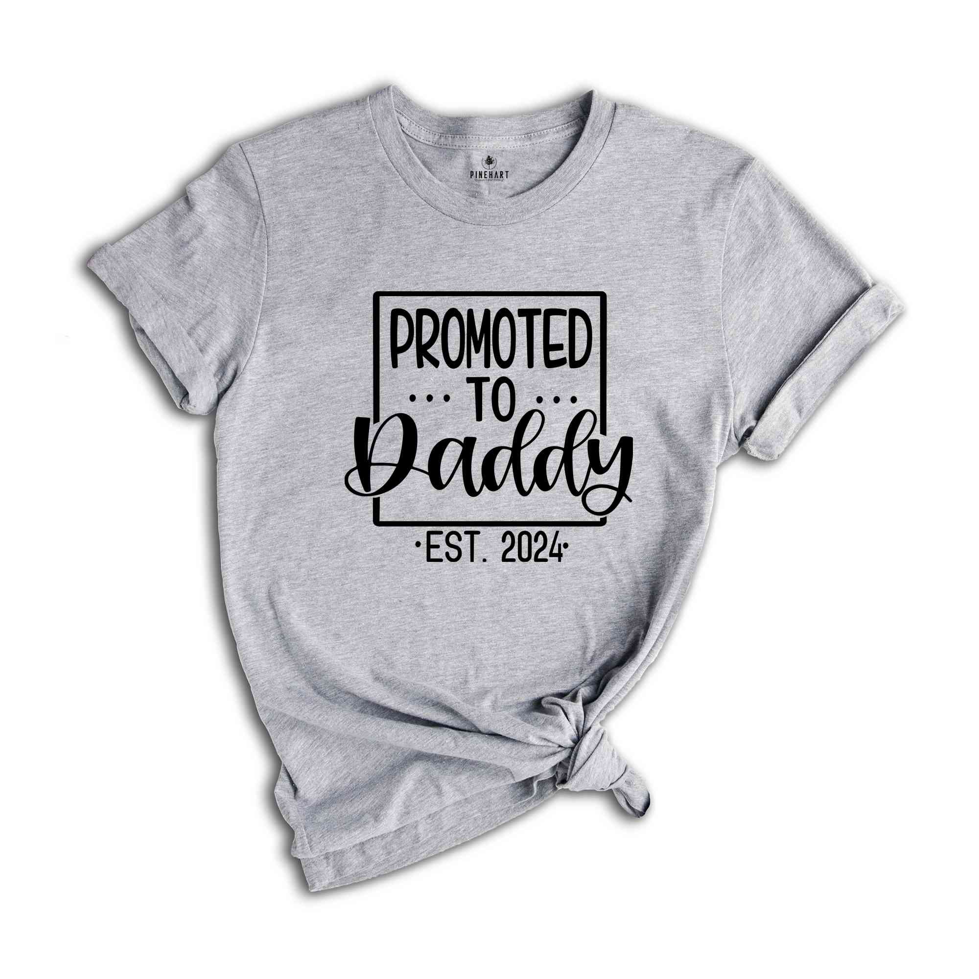 Promoted to Mommy Daddy Est 2024 Shirts, Pregnancy Announcement Shirt, Expecting Mom Shirt, Mommy Daddy To Be Shirt, Gender Reveal Shirt