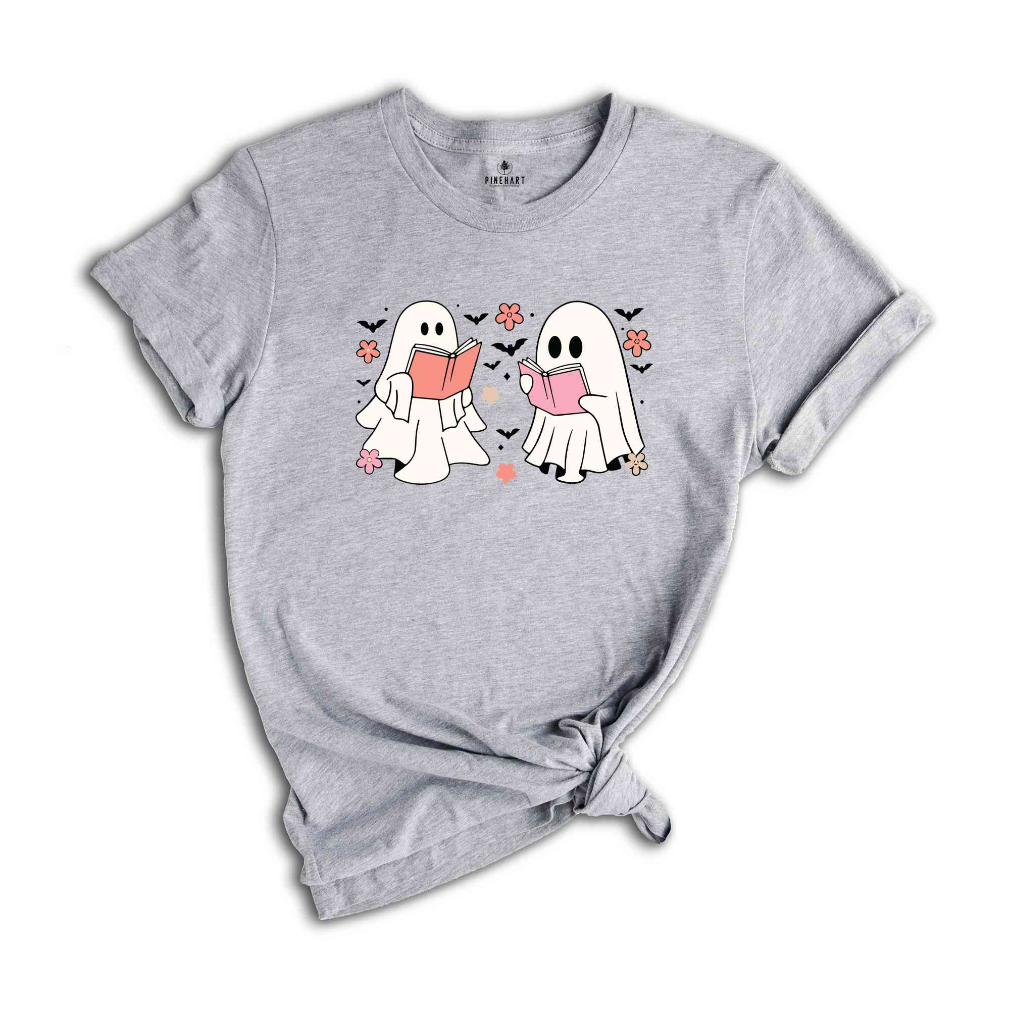 Cute Reading Ghosts Shirt, Halloween Books Shirt, Ghost Reading Books Shirt, Book Lover Shirt, Teacher Halloween Shirt, Cute Ghost Shirt