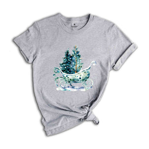 Christmas Sleigh T-shirt, Christmas Shirt, Winter Shirt, Christmas Tree Shirt, Christmas Gifts, Christmas Season Shirt