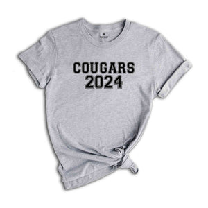 Team Mascot Hoodie, Cougars Team Hoodie, Mascot Crewneck, School Team Spirit, Cougars Sweatshirt, Cougars School Hoodie, Cougars Football