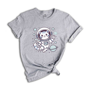 Cat Astronaut Shirt, Outer Space Shirt, Space Shirt, Cat Sweatshirt, Cat Lover Shirt, Cat Mon Shirt, Cat Lover Gift, Cosmic Cat Shirt