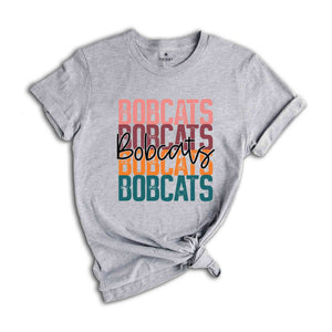 Retro Bobcats Team Shirt, Bobcats School Spirit Shirt, Baseball Bobcats Mascot Tee, Bobcats Fan Shirt, Sport Mascot Gift