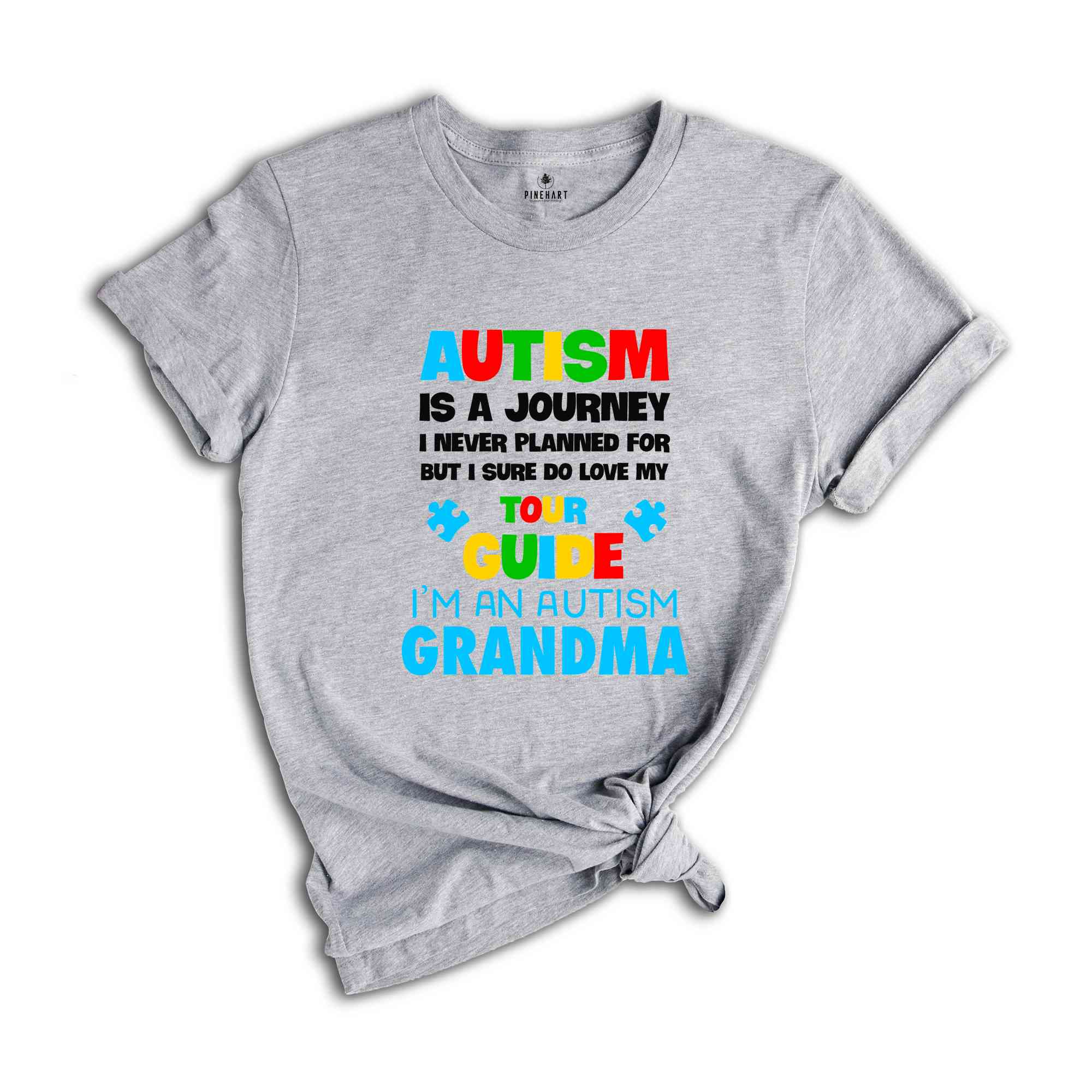 Autism Is A Journey Shirt, Autism Grandma Shirt, Autism Awareness Shirt, Neurodiversity Shirt, Puzzle Piece, ADHD Shirt, Autism Month Shirt