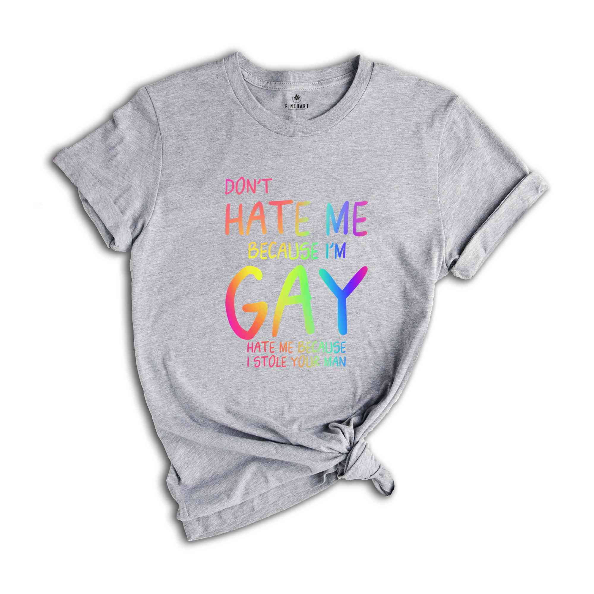 Don't Hate Me Because I'm Gay Hate Me Because I Stole Your Man Shirt, Pride Month Shirt, LGBTQ Shirt, LGBTQ Support Shirt