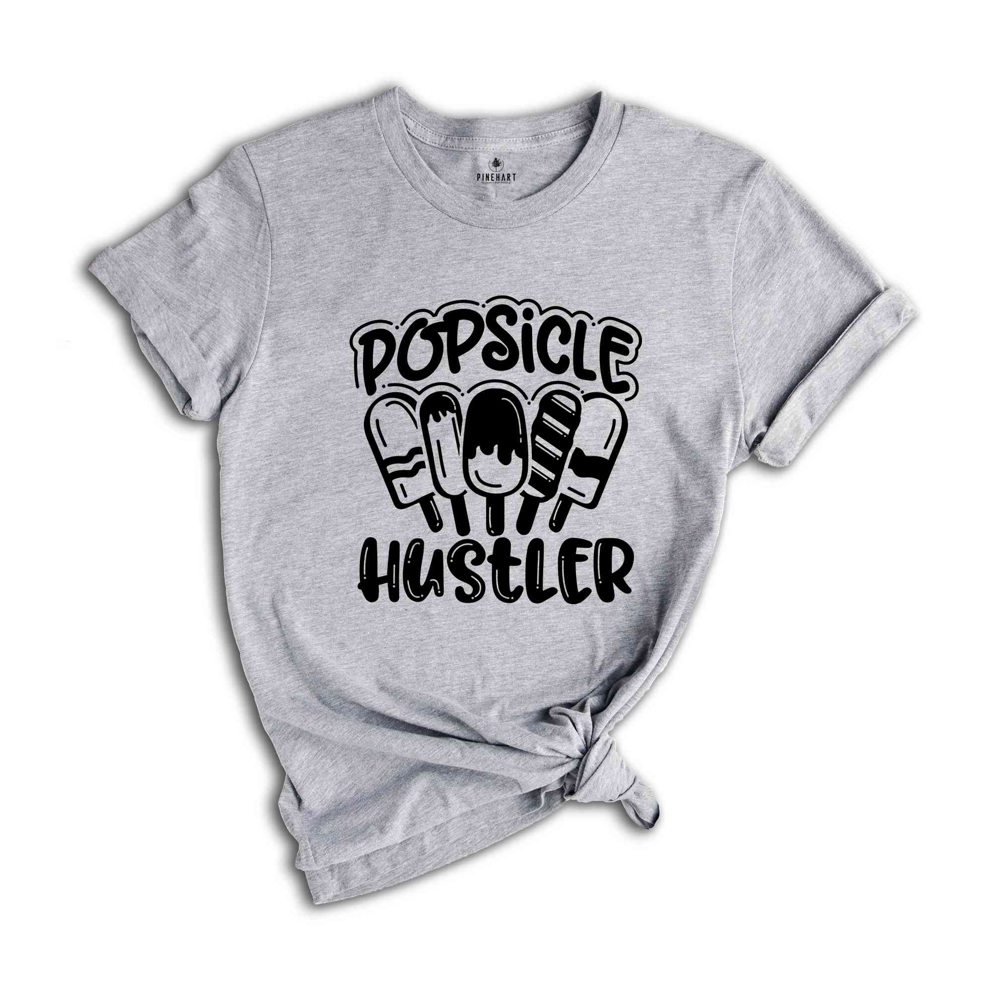 Popsicle Hustler Shirt, Summer Kids, Popsicle T-Shirt, Boys Hustler Shirt, Ice Cream Lover Tee, Popsicle Lover Gift, Sweet Treat Shirt