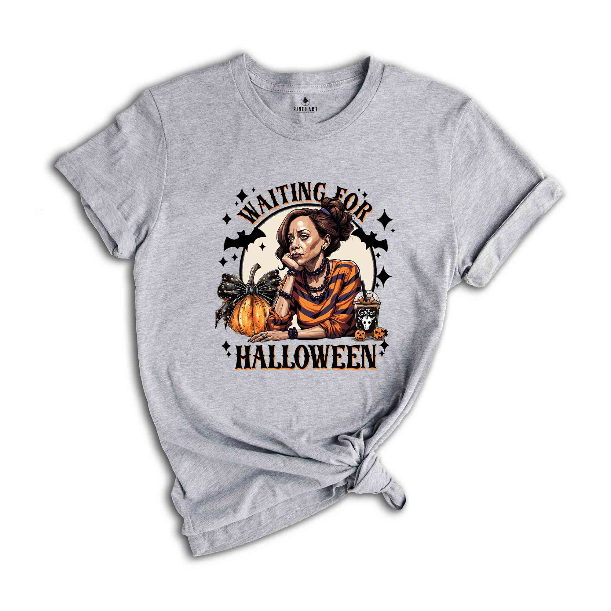 Waiting For Halloween Shirt, US Elections 2024 Tee, Kamala Harris Halloween Shirt, Halloween Gifts For Democrats