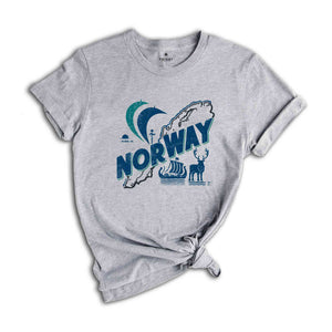 Retro Norway Shirt, Norway Travel Shirt, Country Travel Shirt, Shirt For Traveler, Travel Lover Gift, Travel Tee, Trip Shirt