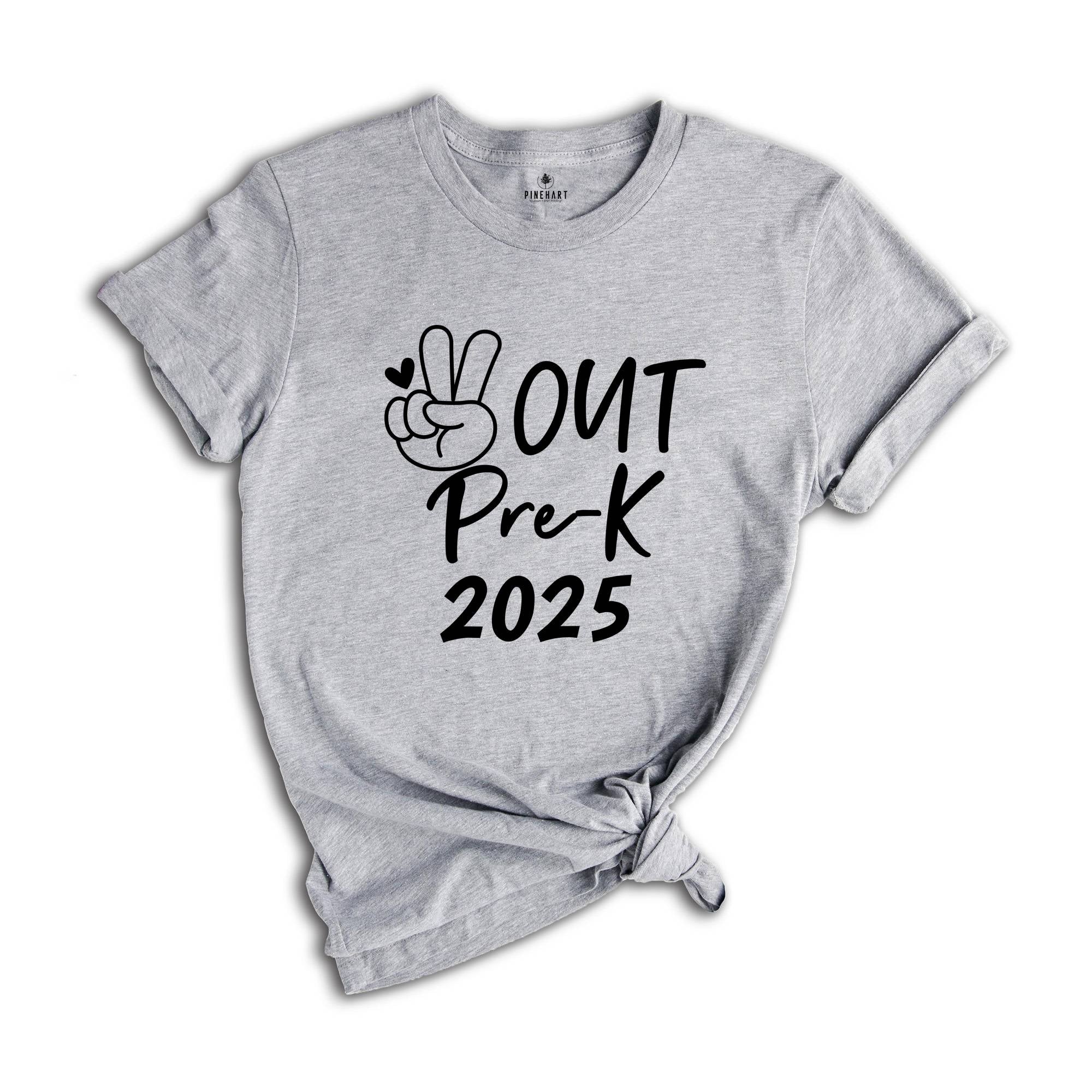 Peace Out Pre-K 2025 Shirt, End Of The School Shirt, Last Day Of School Shirt, Kids Graduation Shirt, Tie Dye Shirt, Preschool Shirt