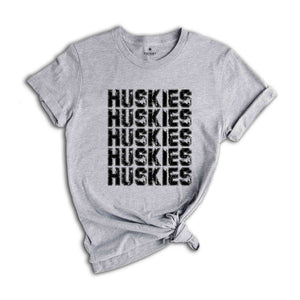 Team Mascot Shirt, Huskies Mascot Shirt, Huskies Fan Shirt, Huskies School Shirt, School Spirit Shirt, Huskies Team Shirt, Football Tee