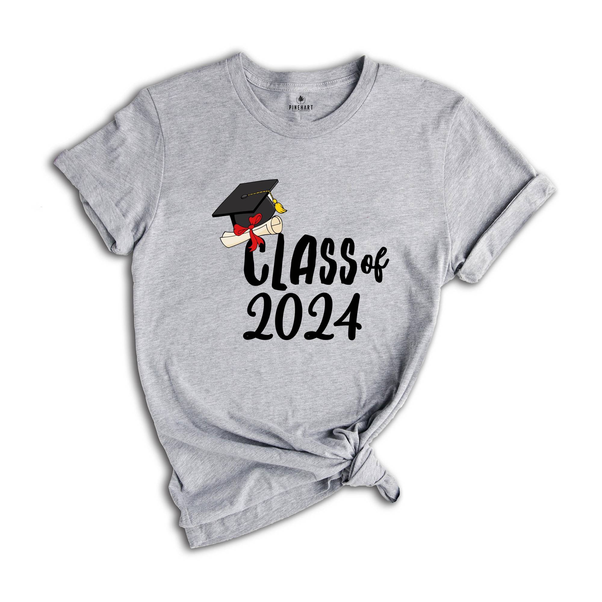 Class of 2024 T-shirt, Graduation 2024 Shirt, Grad Of 2024 Matching Gift, Back To School Shirt, High School Tee