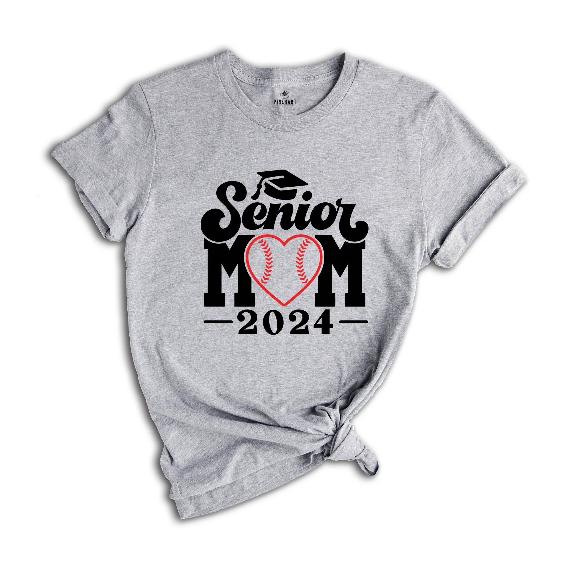 Baseball Senior Mom 2024 T-Shirt, Graduation 2024 Shirt, Senior Shirt, Graduation Shirt, Baseball Mom Shirt, Class of Shirts, Baseball Lover