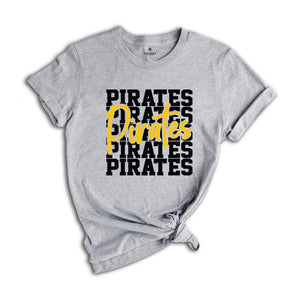 Team Mascot Shirt, Pirates Team Shirt, Pirates Football Shirt, Pirates Fan Shirt, Pirates School Shirt, Pirates School Spirit