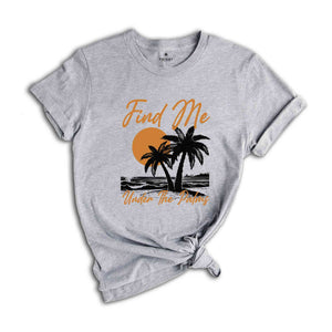 Beach Summer Tropical T-shirt, Beachwear Island Shirt, Distressed Vintage Style Shirt, Travel Vacation Shirt, Sunset Shirt