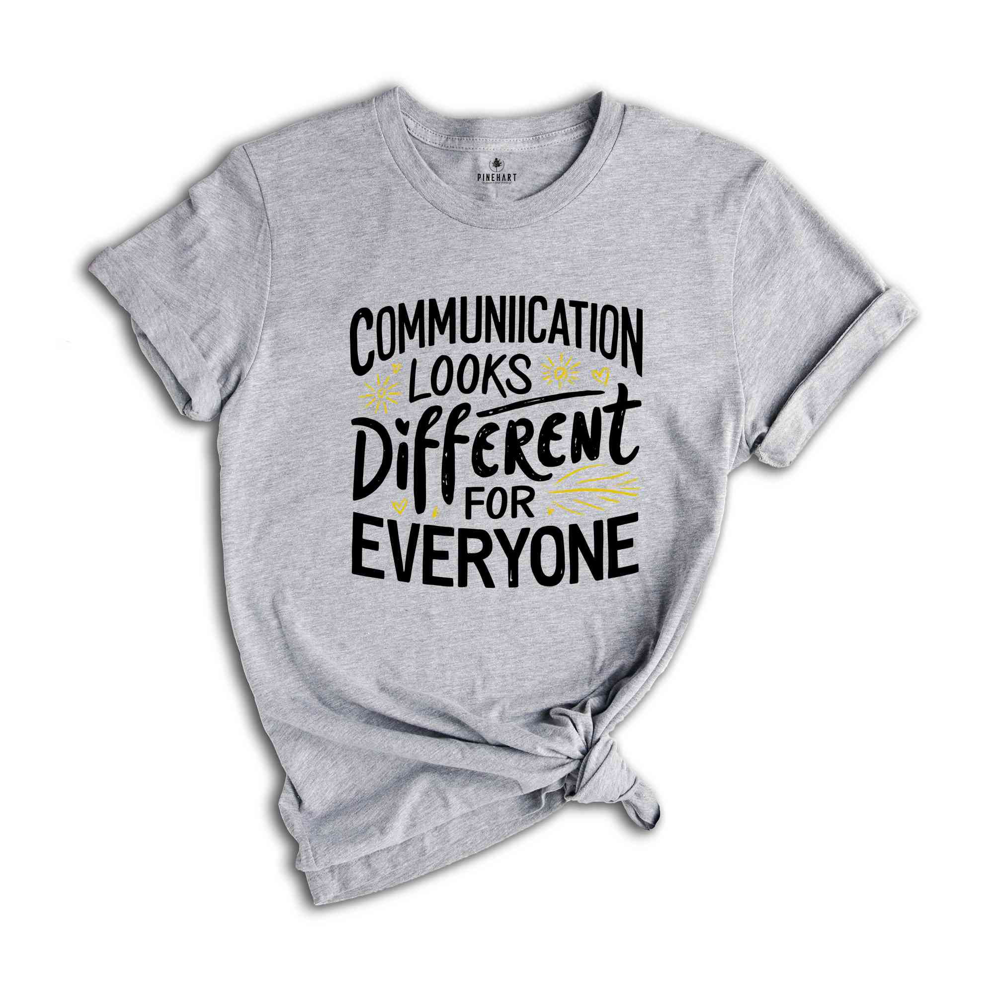 Communication Looks Different For Everyone Shirt, SLP Speech Therapist Shirt, Speech Language Gift, Speech Pathologist Shirt