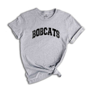 Distressed Mascot Shirt, Bobcats Mascot Shirt, Bobcats Team Spirit Shirt, Bobcats Fan Shirt, Bobcats School Shirt, Bobcats School Spirit