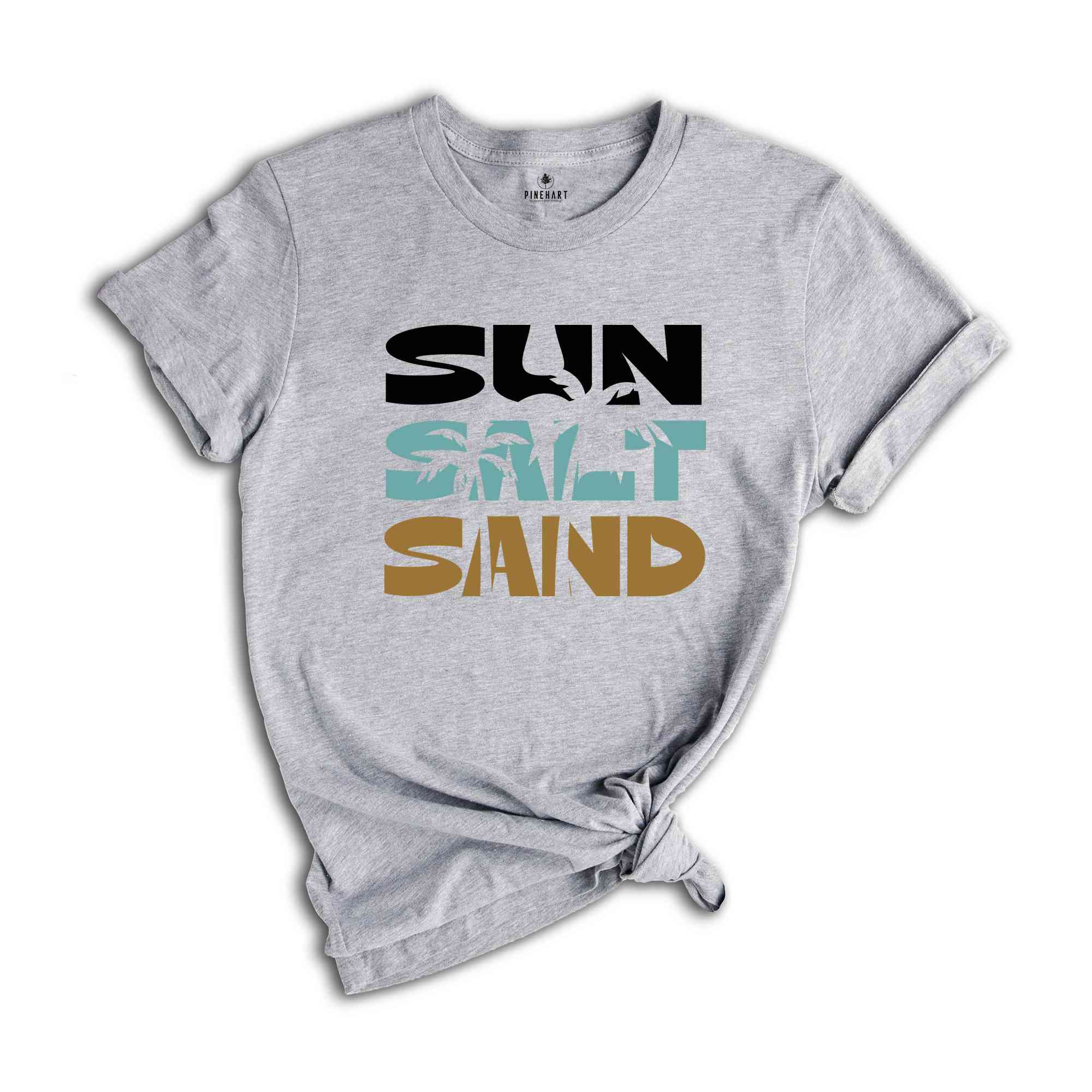 Sun Sand Salt T-Shirt, Vacation Shirt, Beach Shirt, Summer Vacation Tee, Palm Tree Summer Shirts, Vacation Matching Shirts