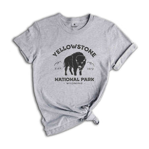 Yellowstone National Park Est.1872 T-Shirt, Yellowstone T-Shirt, Yellowstone National Park Shirt, Camping Shirt, Nature Lover Tee