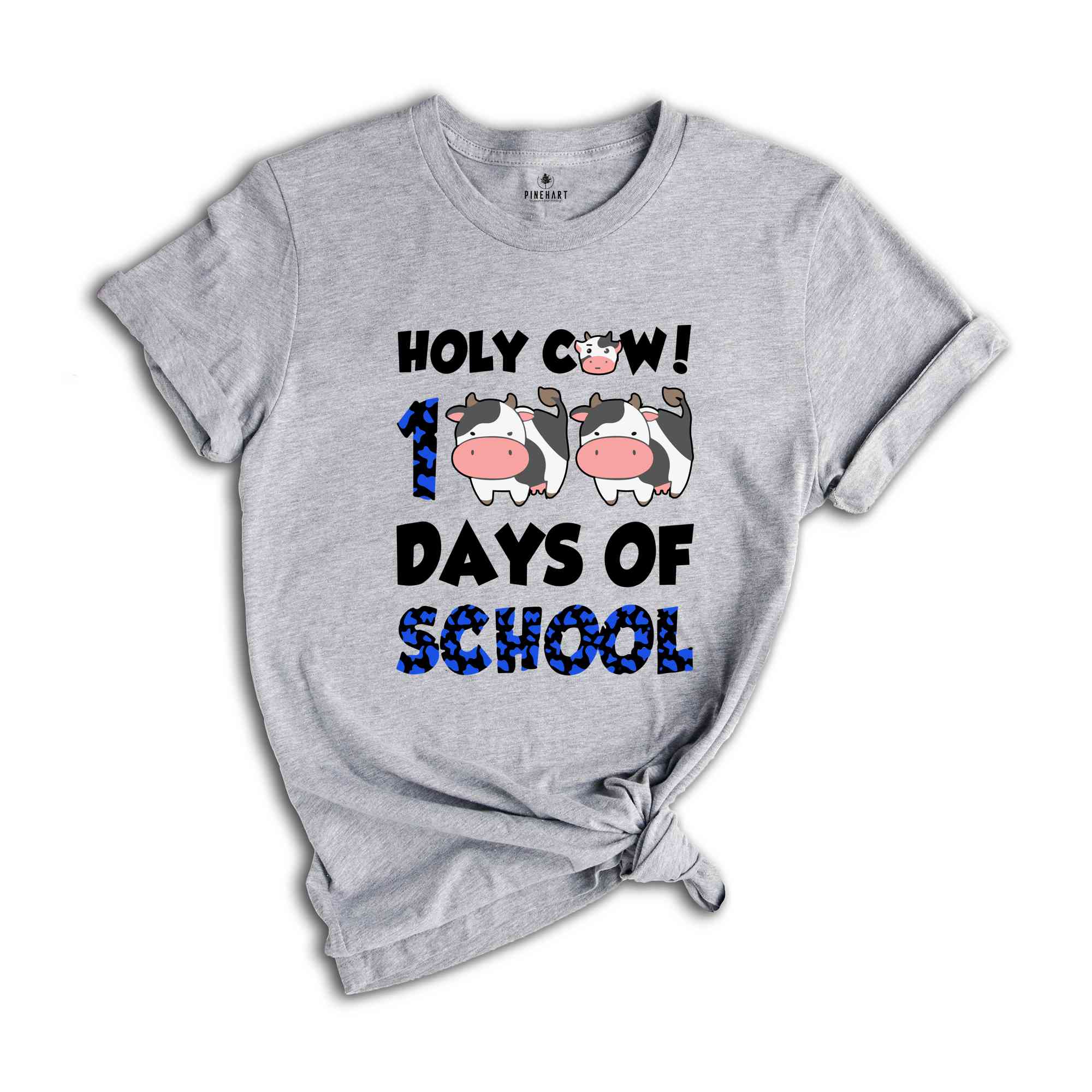 Holy Cow 100 Days Of School Shirt, Back To School Shirt, Gift for Teacher, Kids School Shirt, Student T-Shirt