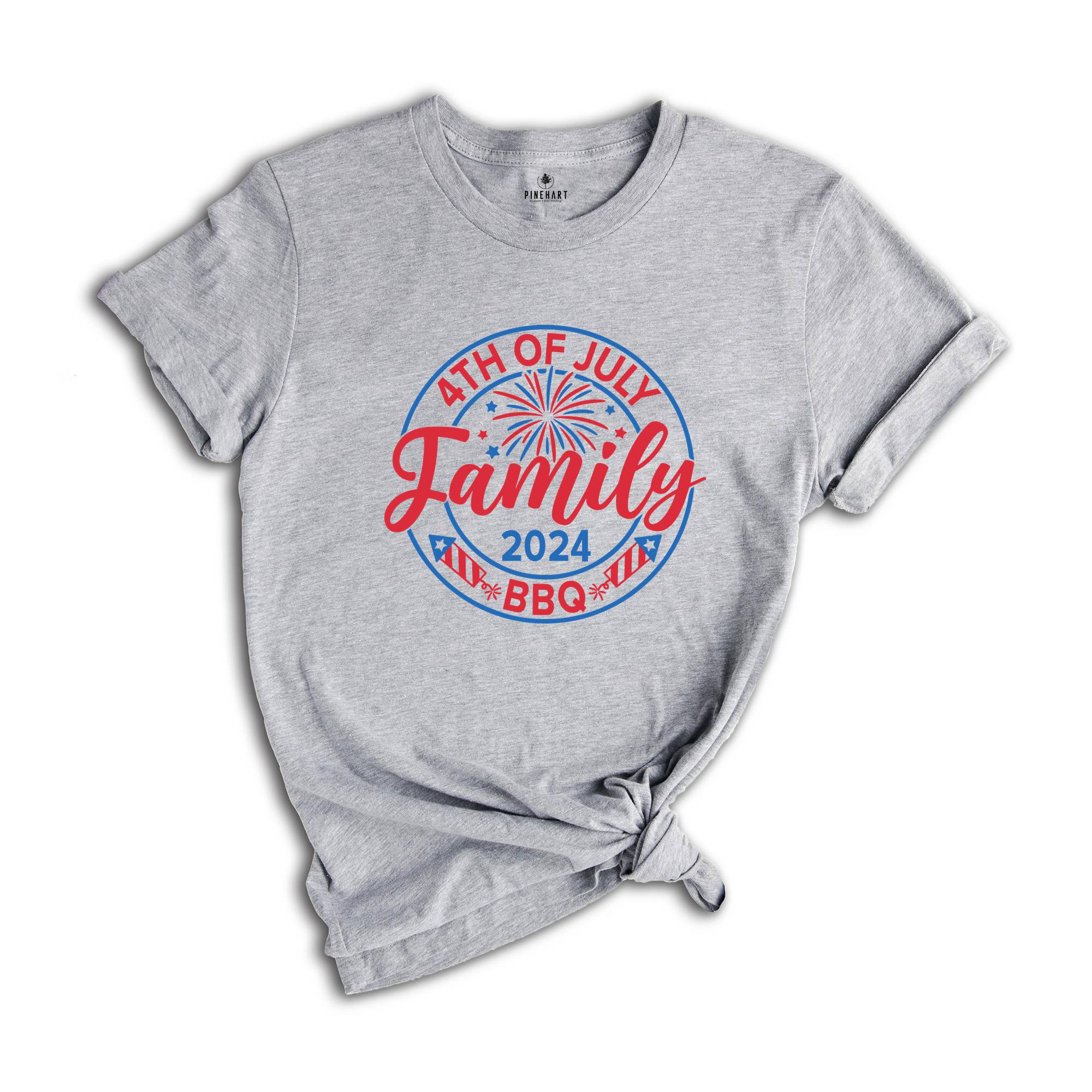 4th Of July Family Shirt, Happy 4th 2024 Shirt, Freedom Tee, Fourth of July Shirt, Independence Day T-shirt, Patriotic Family Gift