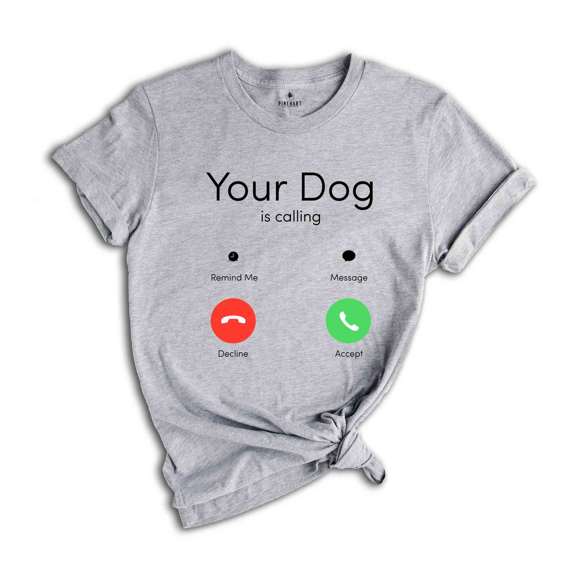 Your Dog Is Calling Shirt, Custom Phone Calling Shirt, Personalized Shirts, Custom Text Shirts, Incoming Call Screen Shirt