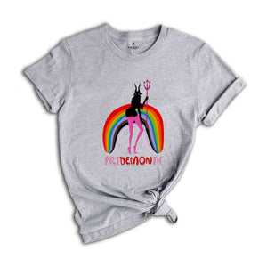 Pridemonth Shirt, Demon Shirt, LGBT Shirt, Pride Month Shirt, Rainbow Pride Shirt, Love Is Love Shirt