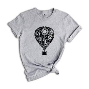 Hot Air Balloon T-Shirt, Art T-Shirt, Travel Lover T-Shirt, Explorer T-Shirt, Balloon Lover T-Shirt, Traveler T-Shirt, Flying Balloon Shirt