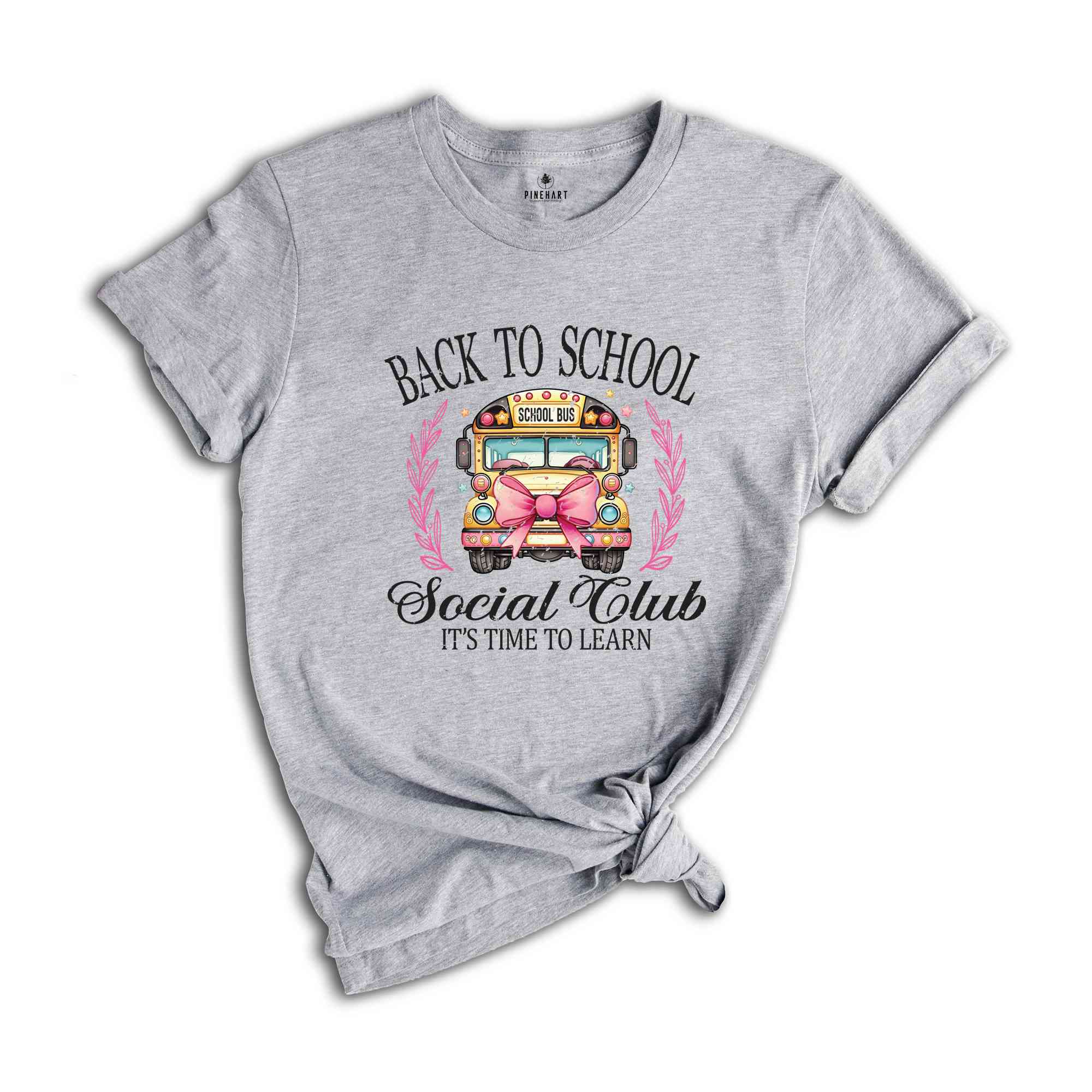 Back To School Social Club Shirt, It's Time To Learn, Back To School Shirt, School Shirt, Back To School Gift, Preschool Shirt