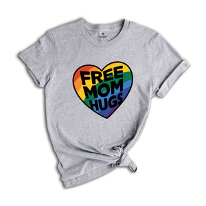 Free Mom Hugs Shirt, Love Is Love, Pride Heart Shirt, Equality Shirt, Queer Shirt, Funny Gay Pride Tank, LGBT Pride Gift