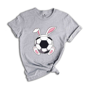 Soccer Bunny Ears Shirt, Funny Easter Shirt, Easter Sports T-Shirt, Bunny Ears Shirt, Happy Easter, Game Day Gift