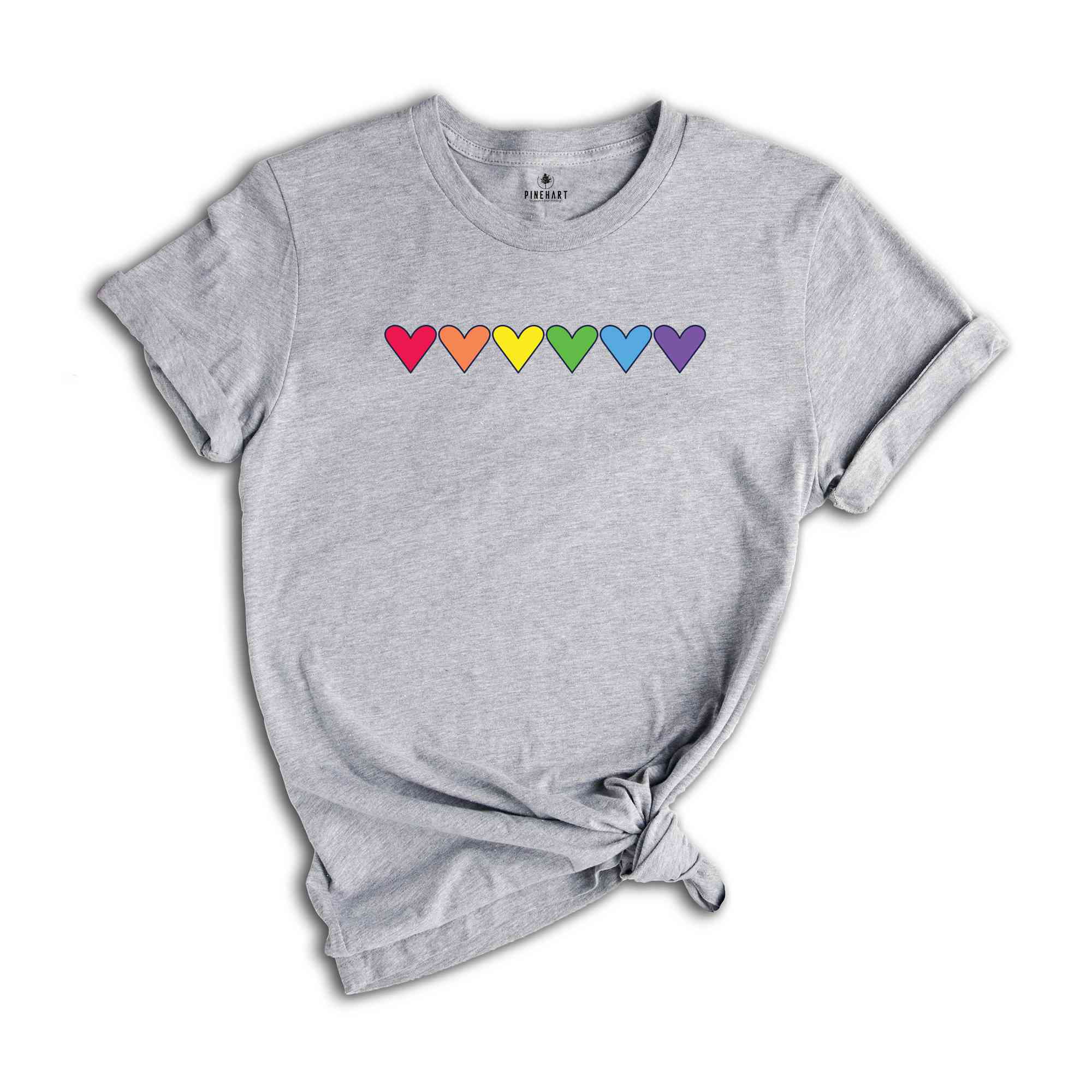 Hearts Pride Shirt, Pride Shirt, Gay Shirt, Pride Flag Shirt, Lesbian Shirt, Gay Pride Shirt, LGBTQ Shirt, Pride Month Shirt, LGBT Heart