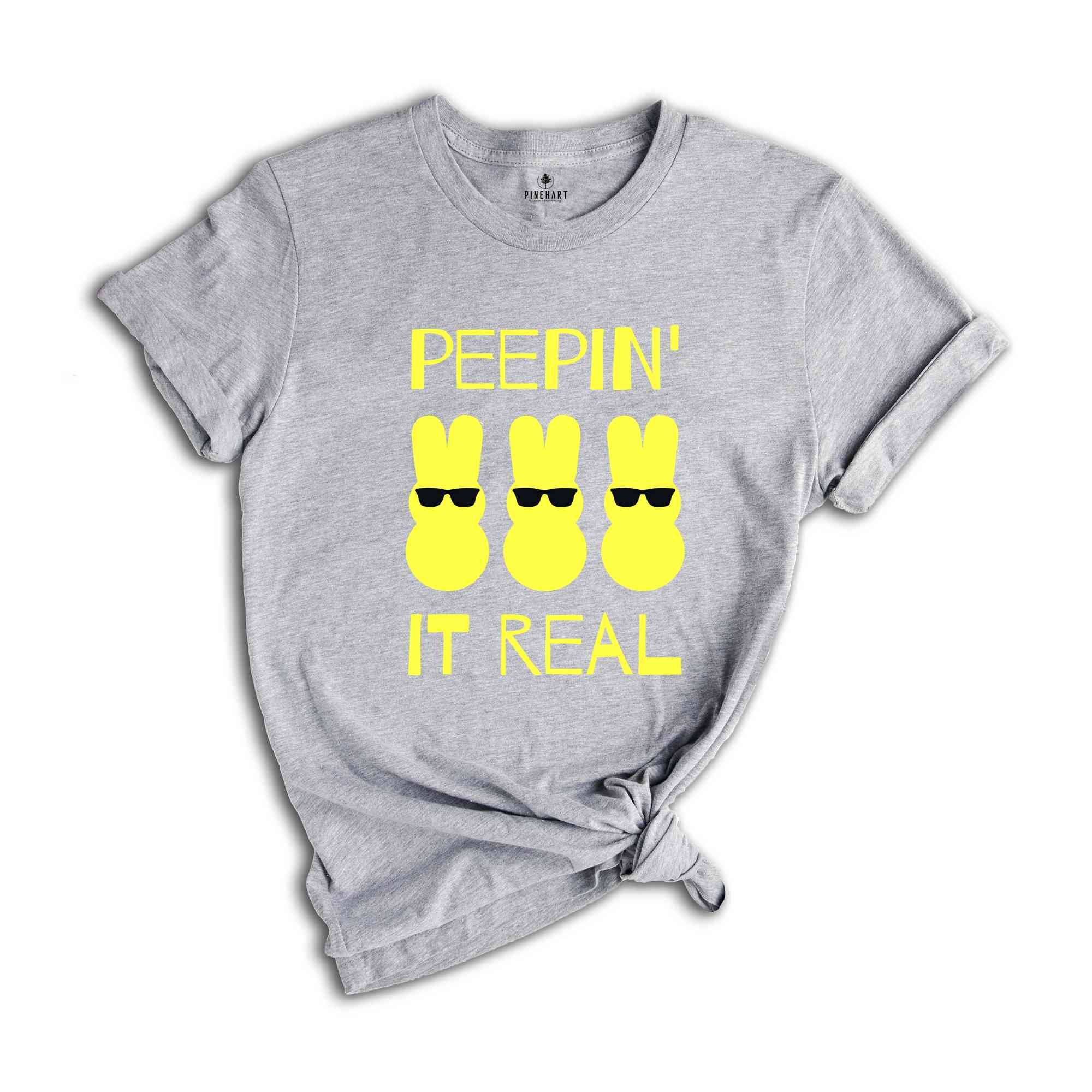 Peepin' It Real T-Shirt, Cartoon Bunny Shirt, Springtime Celebration Shirt, Cool Peeps T-Shirt for Easter, Sunglasses Bunny Easter Shirt