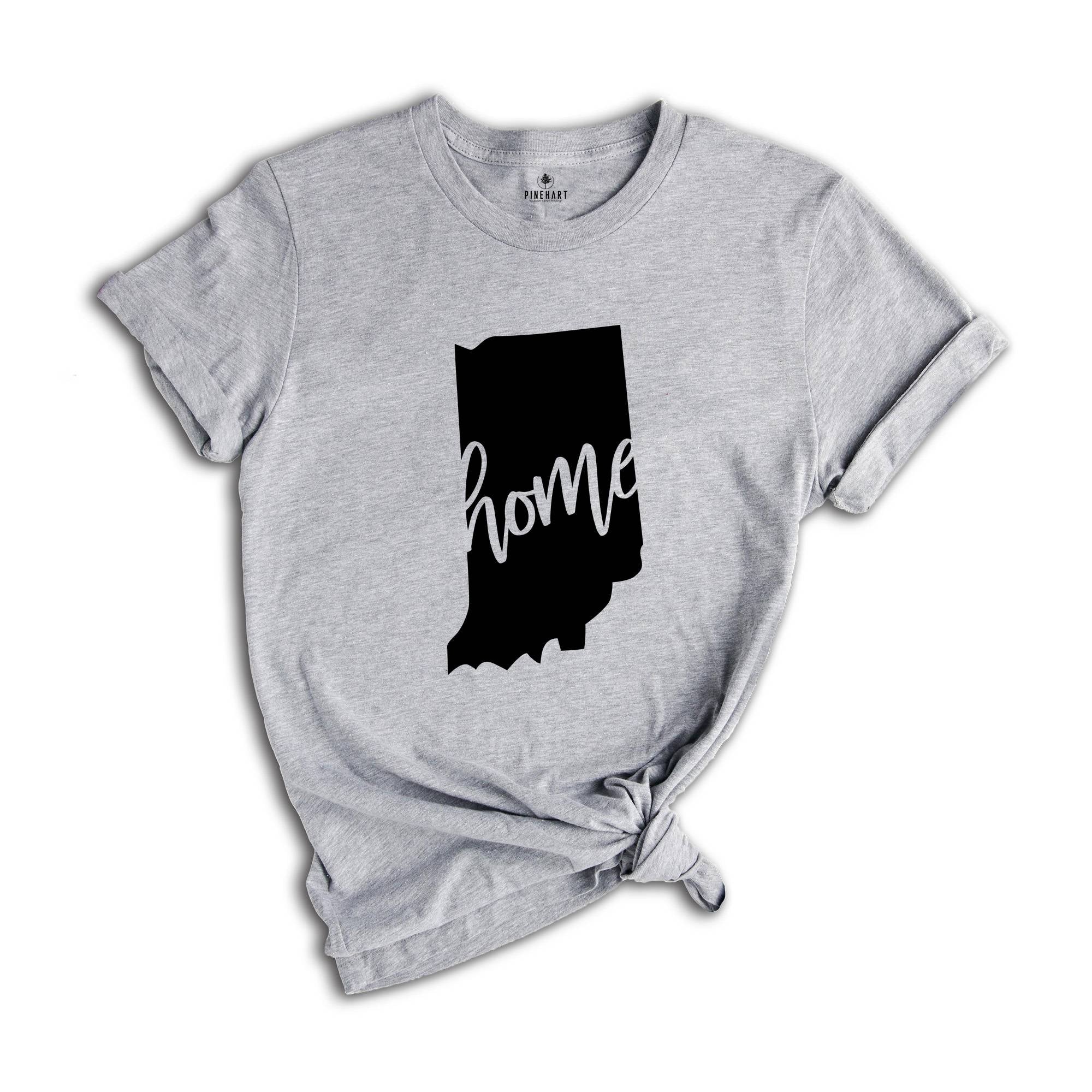 Indiana State Shirts, Indiana State Map Shirt, Indiana Travel Gifts, Indiana Apparel, Indiana Clothing, Indiana Travel T-Shirt