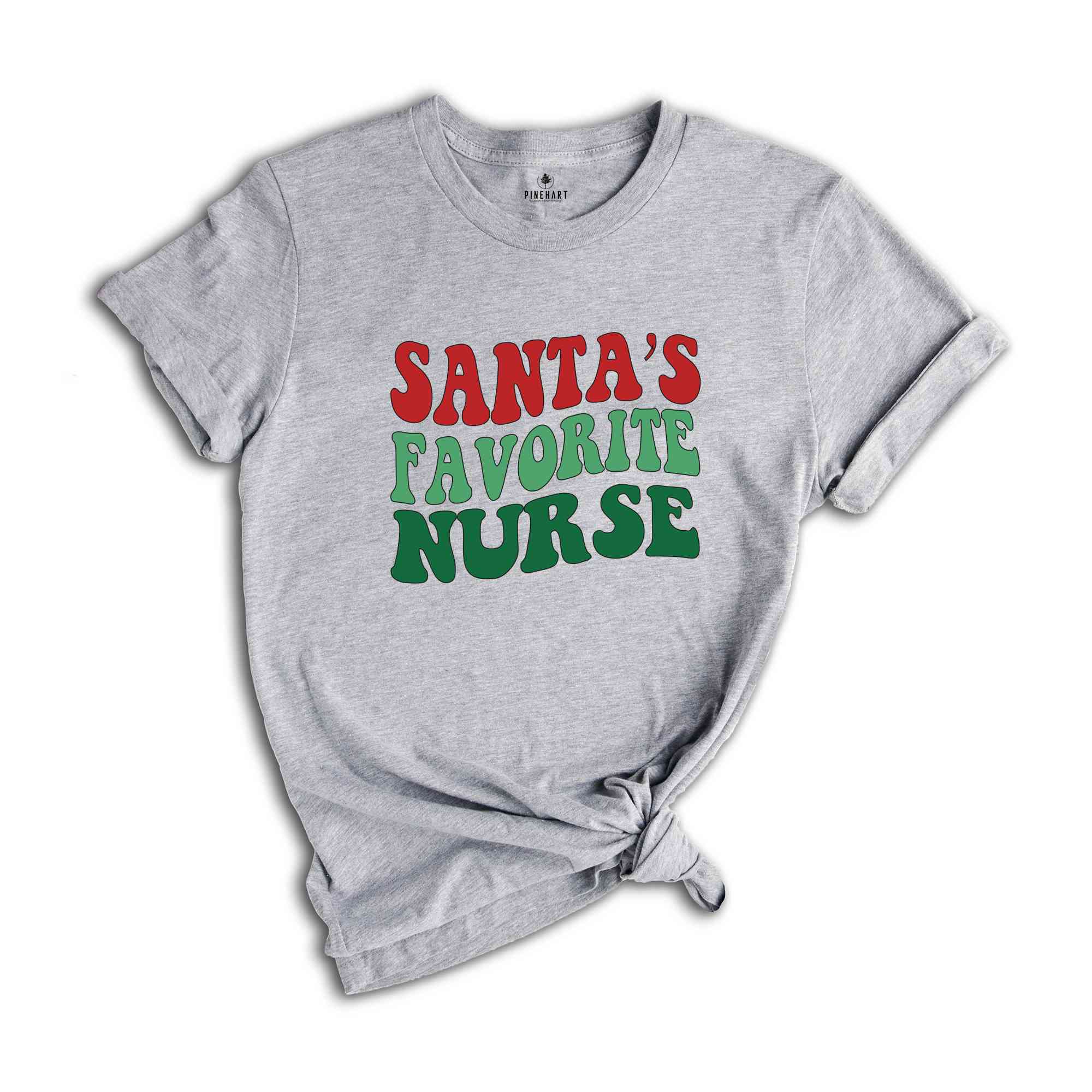 Santa’s Favorite Nurse Shirt, Christmas nurse tee, holiday nurse shirt, Nurse Shirt, Nurse Holiday Gift, Cute Santa Shirt, Retro Santa Shirt