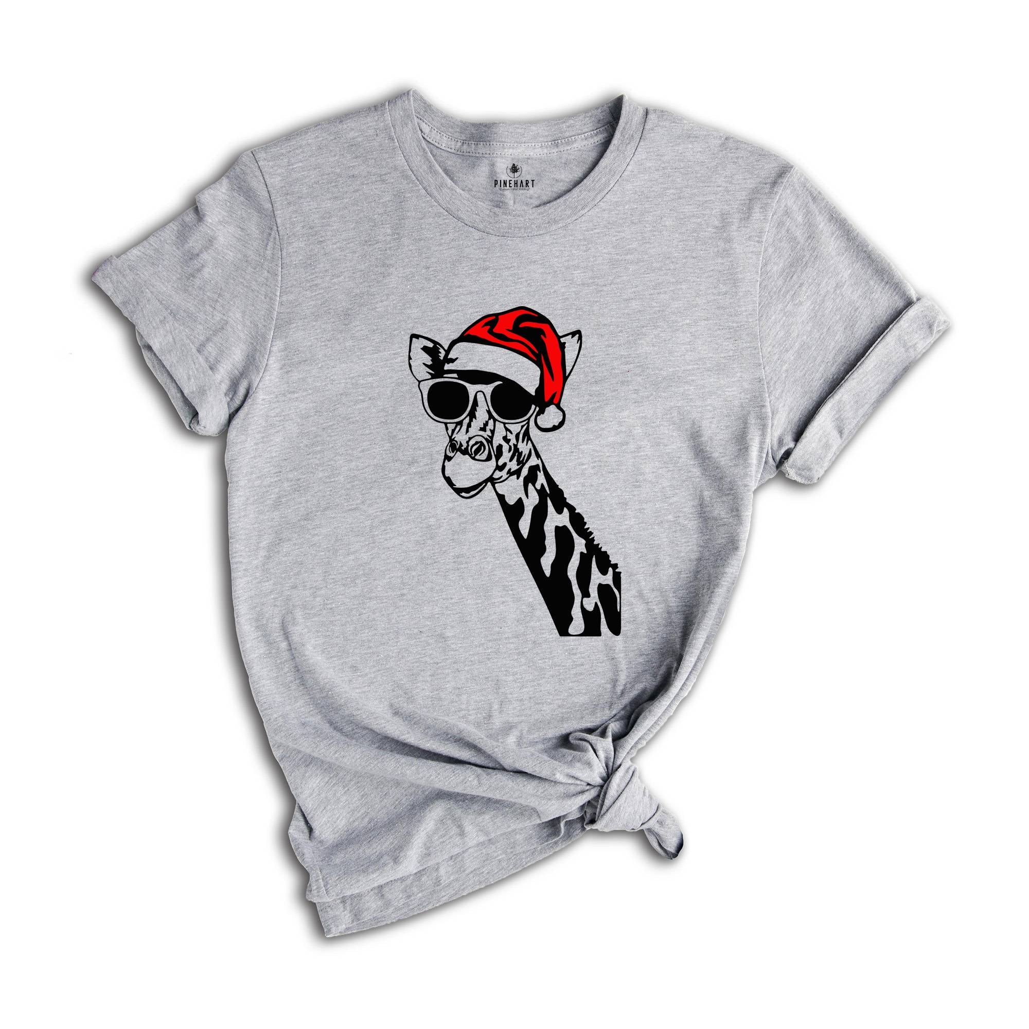 Giraffe Christmas Tee, Giraffe Shirt, Christmas Gift, Christmas Shirt, Giraffe Lover Tee, Christmas Pajamas, Kids Christmas Top