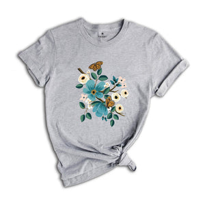 Wildflower Tshirt, Wild Flowers Shirt, Floral Tshirt, Flower Shirt, Gift for Women, Plant Ladies Shirt