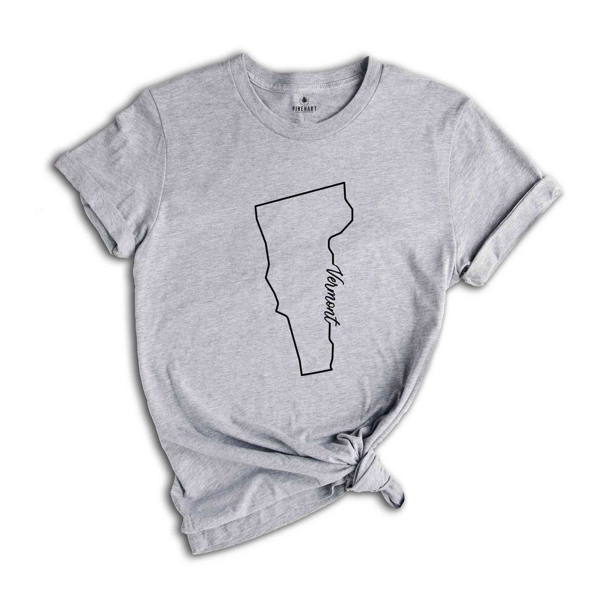 Vermont State Shirt, The USA State Shirt, Vermont USA Shirt, Vermont Map Outline Shirt, US Outline Shirt, United States Shirt