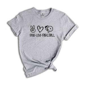 Peace Love Pickleball, Pickleball Outfit, Pickleball Shirt, Pickleball Player, Pickleball Tee, Pickleball T-Shirt, Pickleball Lover Tee