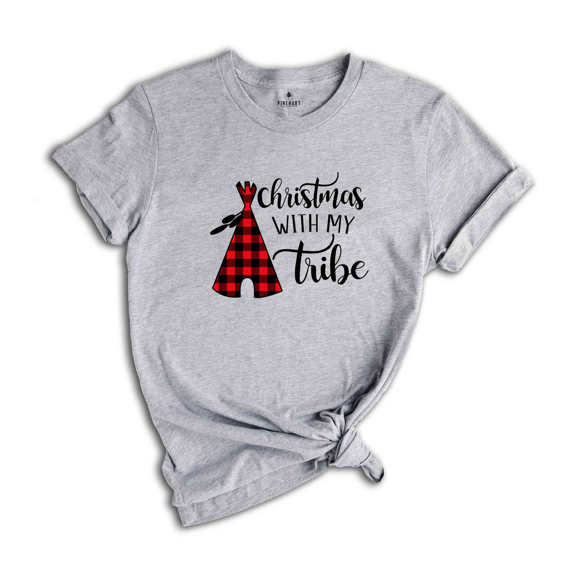 Christmas With My Tribe Shirt, 2025 Christmas T-Shirt, Family Christmas Shirt, Couple Christmas Shirt, Holiday Shirt