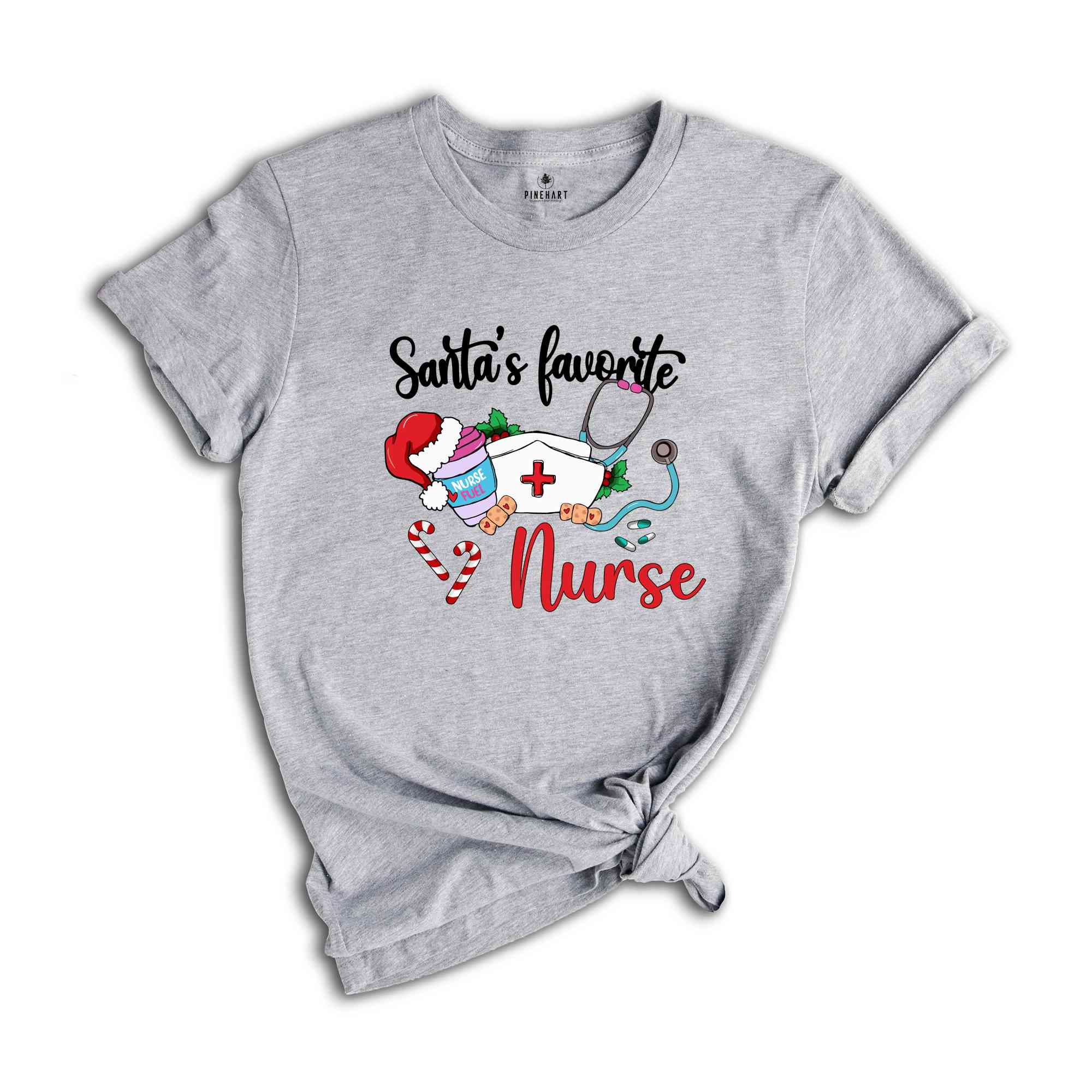 Santa Favorite Nurse Shirt, Christmas Nurse Shirt, Nurse Life Shirt, Nurse Fuel Christmas, Nurse Coffee Shirt