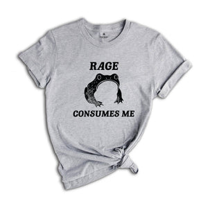 Rage Consumes Me Frog Shirt, Frog Pond Shirt, Frog Meme Shirt, Vintage Frog Shirt, Nature Lover Shirt, Funny Frog Shirt, Retro Frog Shirt