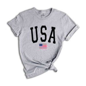 USA Flag T-Shirt, 4th of July Shirt, Patriotic Usa Flag Tee, USA Flag Gifts, Fourth Of July Celebration Outfits